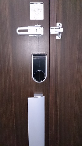 【カギの救急車 徳島東店】玄関ドア　スマートロック取付Ninja Lock(ﾆﾝｼﾞｬﾛｯｸ)２（小松島市）